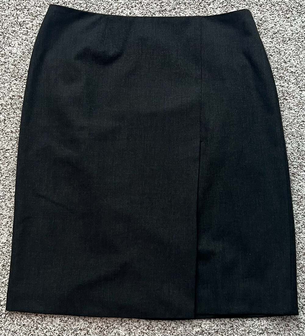 Brooks Brothers 346 Women's Charcoal Gray Pencil Skirt Size 6